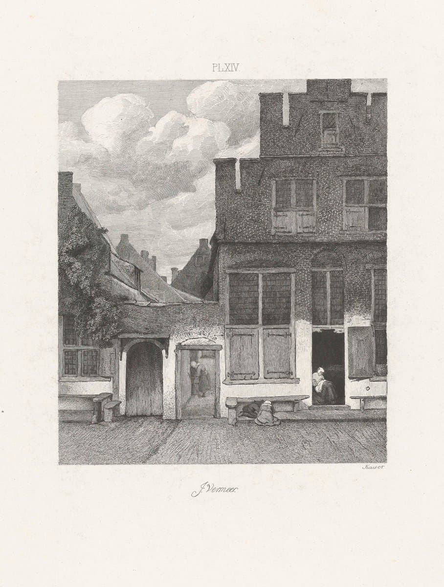 Gezicht op huizen in Delft