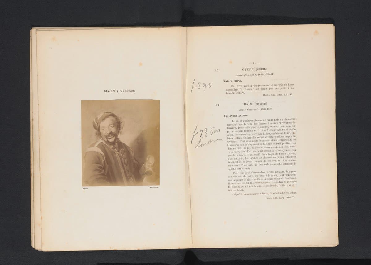 Fotoreproductie van Pekelharing door Frans Hals